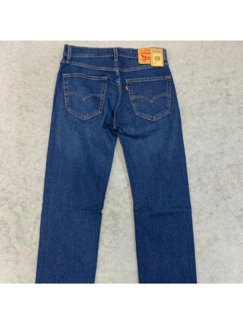 NWT Levi's 505 Men's W30 L32 Blue Regular Fit Jeans Stretch Denim Straight Leg